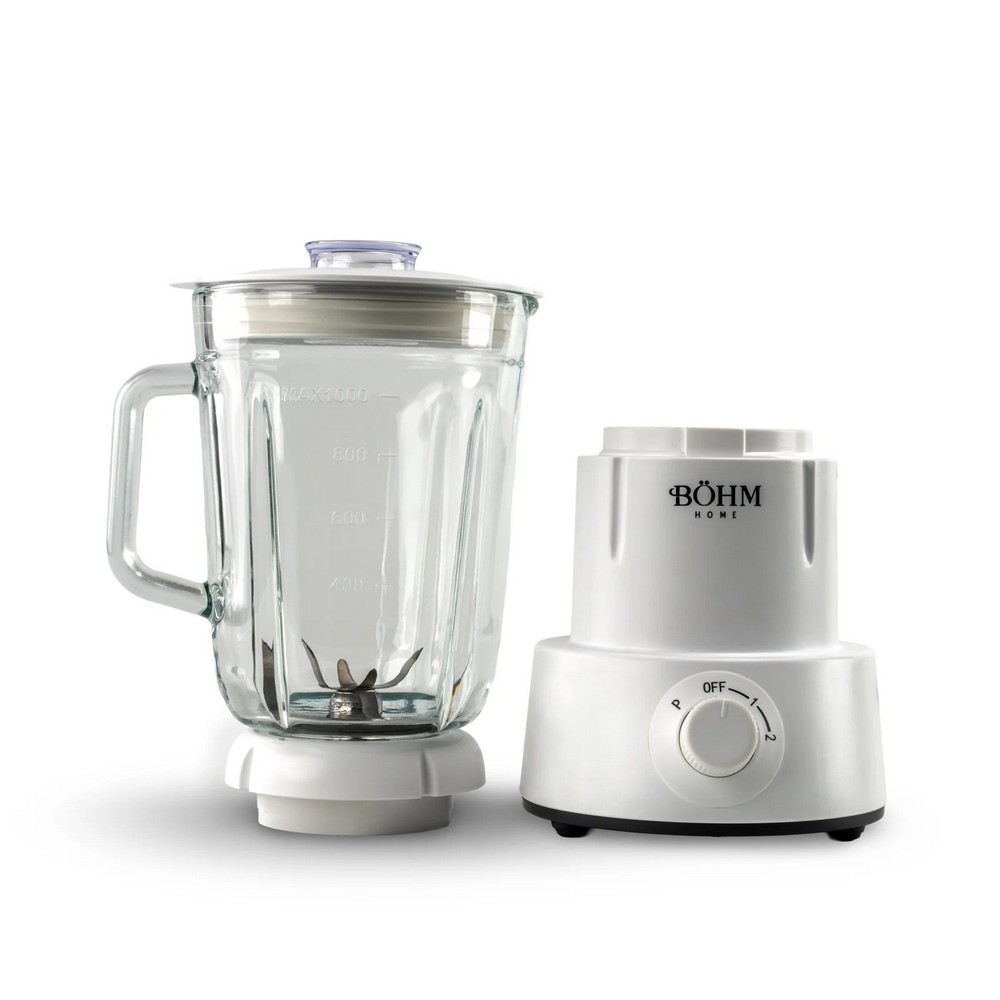 Blender 2 în 1 cu cupe din plastic si sticla BOHM 14696, 350 W, material fara BPA