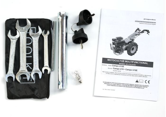 Motocositoare multifunctionala Progarden 5130000022, 14 CP, benzina, 120 cm, 2 lame mobile, inclinare lama