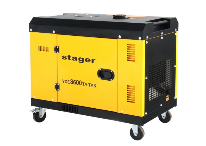 Generator insonorizat STAGER 1158000004, 7.5 kVA, 3000 rpm, dual, diesel, pornire electrica