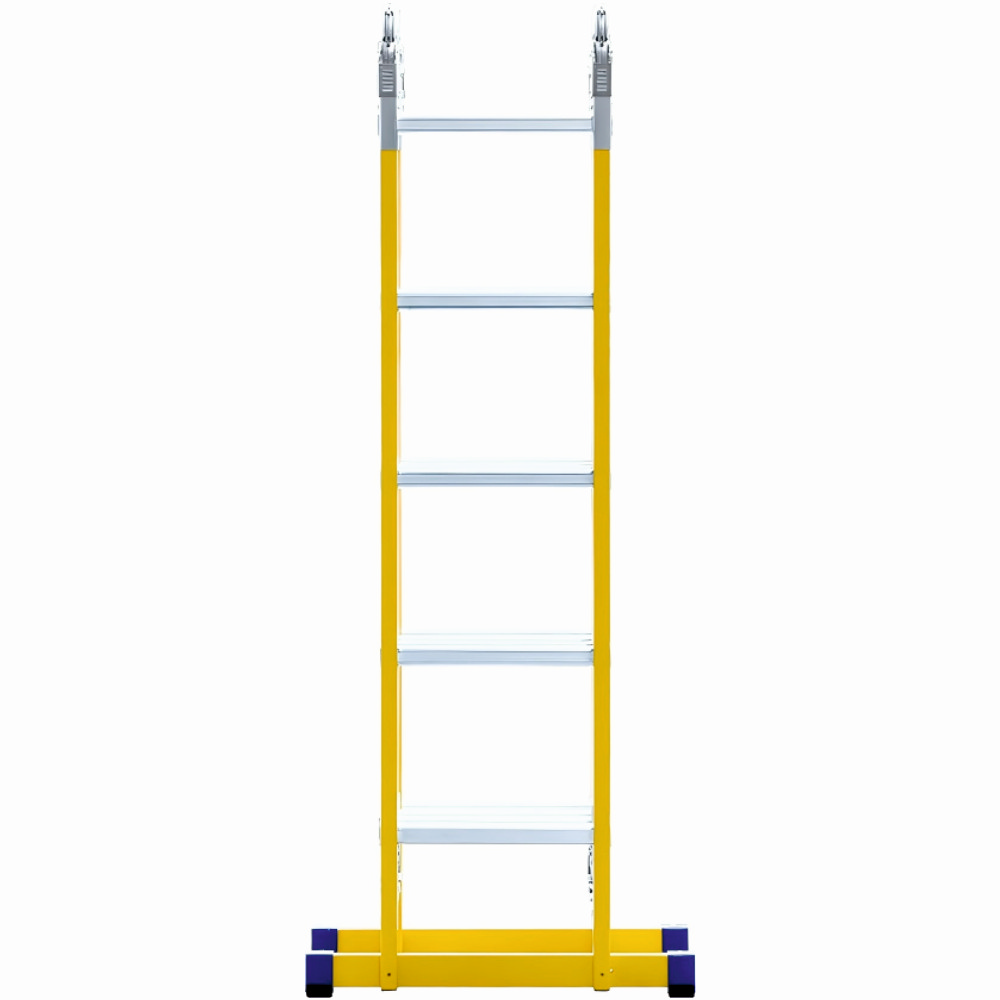 Scara combinata din fibra de sticla MESTERINO TOOLS JL-405B-4X5, 5.8 metri, 4x5 trepte, greutate maxima 150 kg