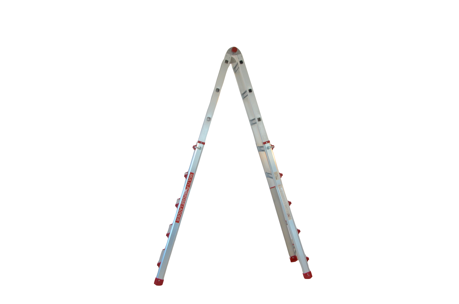 Scara multifunctionala din aluminiu cu balama MESTERINO TOOLS JL-405S-4X5, 5 metri, 4x5 trepte, greutate maxima 150 kg