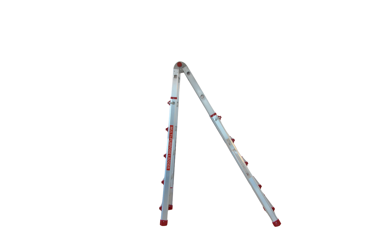 Scara multifunctionala din aluminiu cu balama MESTERINO TOOLS JL-405S-4X5, 5 metri, 4x5 trepte, greutate maxima 150 kg