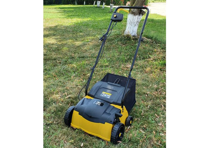 Scarificator si aerator gazon TEXAS MPC 1400 480090063153, 2-in-1, motor electric 1400 W, sac 35 litri, latime lucru 32 cm, reglaj central