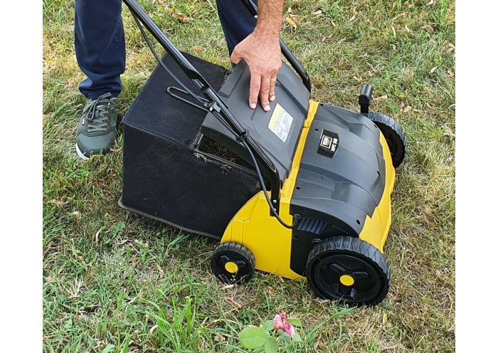 Scarificator si aerator gazon TEXAS MPC 1400 480090063153, 2-in-1, motor electric 1400 W, sac 35 litri, latime lucru 32 cm, reglaj central