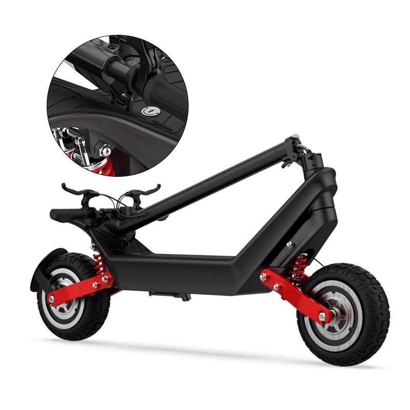 Trotineta electrica premium KIXIN X10, motor dual 500W, acumulator 48V si 18.2A, viteza maxima 25Km/h, sarcina maxima de incarcare 120 Kg
