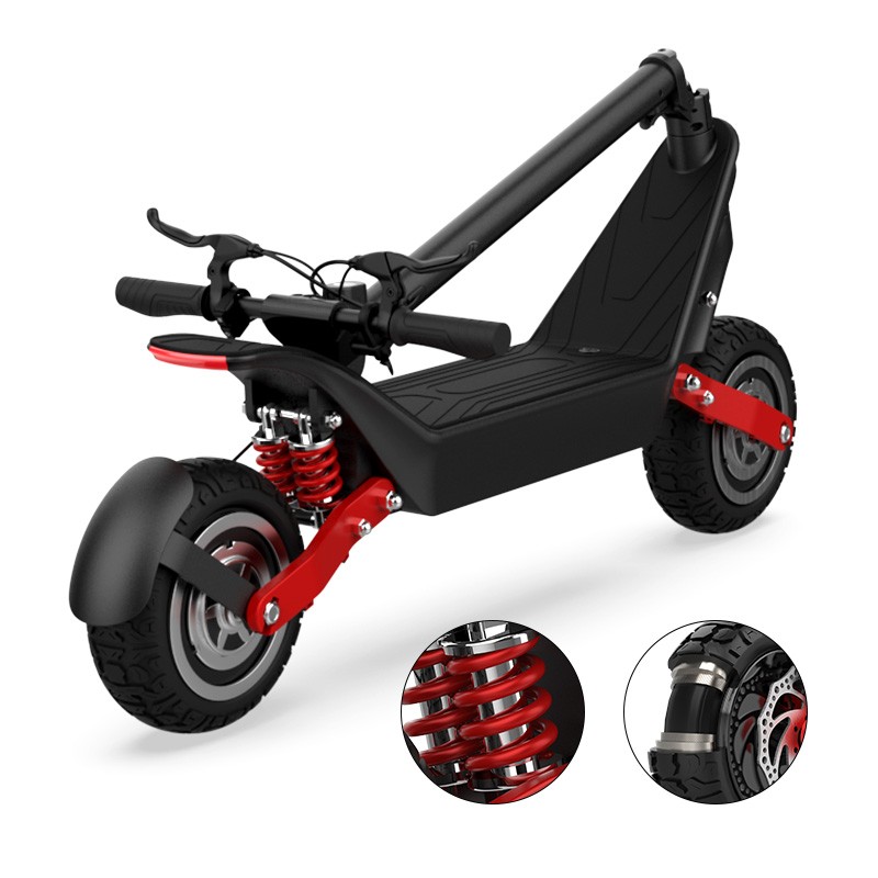 Trotineta electrica premium KIXIN X10, motor dual 500W, acumulator 48V si 18.2A, viteza maxima 25Km/h, sarcina maxima de incarcare 120 Kg