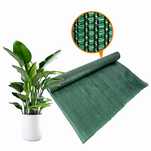Plasa pentru umbrire, polietilena HDPE pura, MESTERINO 80202580, 2 m X 25 m, grad de umbrire 80%, densitate 80g/mp, verde inchis, protectie UV/IR