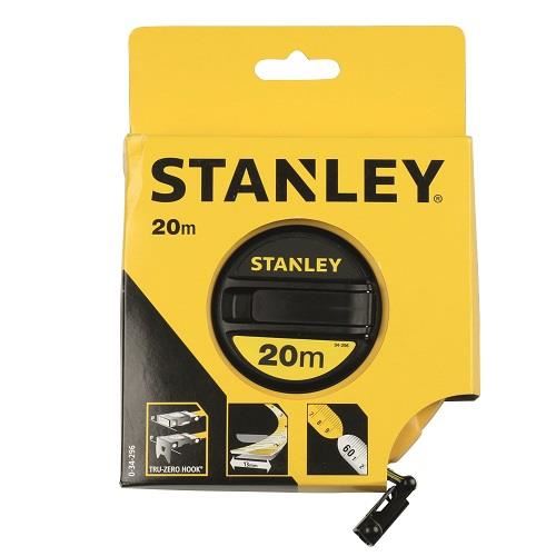 Ruleta STANLEY 0-34-296, 20 m, carcasa inchisa, banda armata cu fibra de sticla