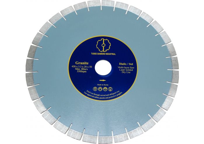 Disc diamantat TU-DEE DIAMOND 1170112450, 450 x 50 mm, pentru debitare granit