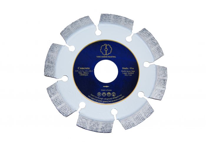 Disc diamantat TU-DEE DIAMOND 1170115115, 115 x 22.2 mm, pentru debitare beton dur