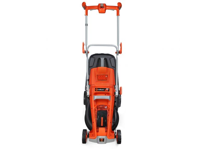 Masina de tuns gazon cu acumulatori Redback E137C 4690E137C, latime de taiere 370 mm, capacitate cos colector 40 L, reglaj central, fara acumulatori