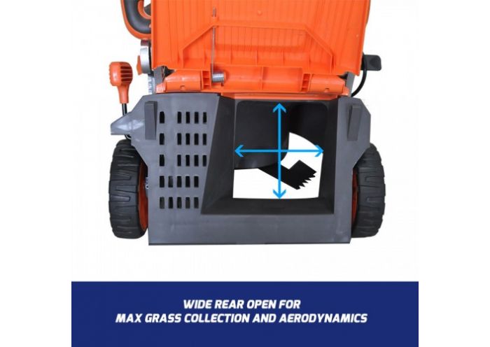 Masina de tuns gazon cu acumulatori Redback E137C 4690E137C, latime de taiere 370 mm, capacitate cos colector 40 L, reglaj central, fara acumulatori