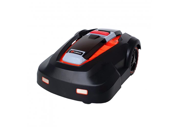 Robot pentru tuns gazonul Redback RM24A-15 4690RM24A4AH15, acumulator 4 Ah, latime taiere 24 cm, suprafata maxima de taiere 1500 mp