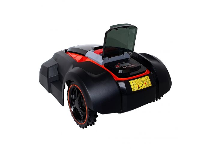 Robot pentru tuns gazonul Redback RM24A-15 4690RM24A4AH15, acumulator 4 Ah, latime taiere 24 cm, suprafata maxima de taiere 1500 mp