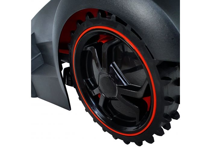 Robot pentru tuns gazonul Redback RM24A-15 4690RM24A4AH15, acumulator 4 Ah, latime taiere 24 cm, suprafata maxima de taiere 1500 mp