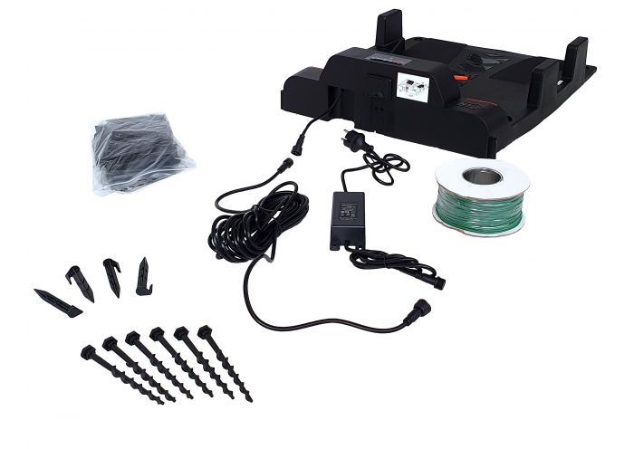 Robot pentru tuns gazonul Redback RM24A-15 4690RM24A4AH15, acumulator 4 Ah, latime taiere 24 cm, suprafata maxima de taiere 1500 mp