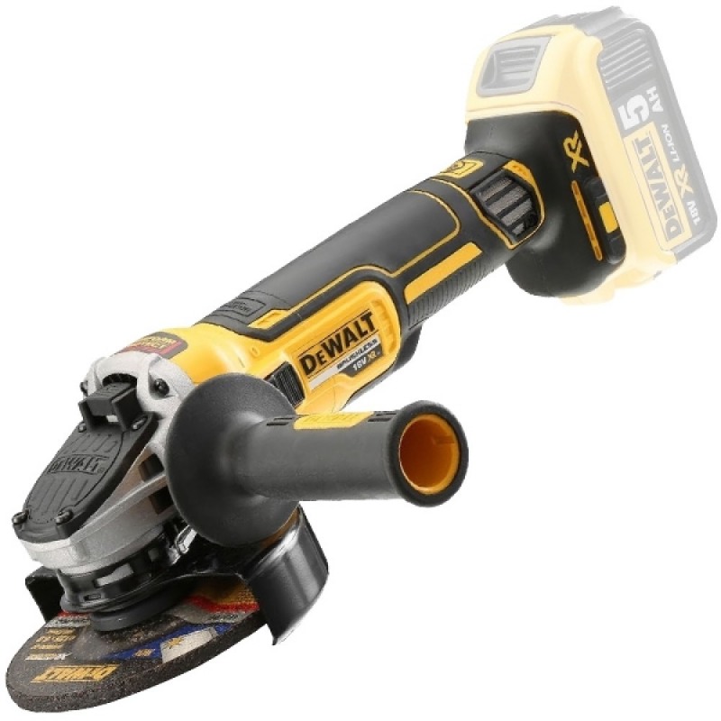 Polizor unghiular cu clapeta compatibil cu acumulator DeWalt DCG406N