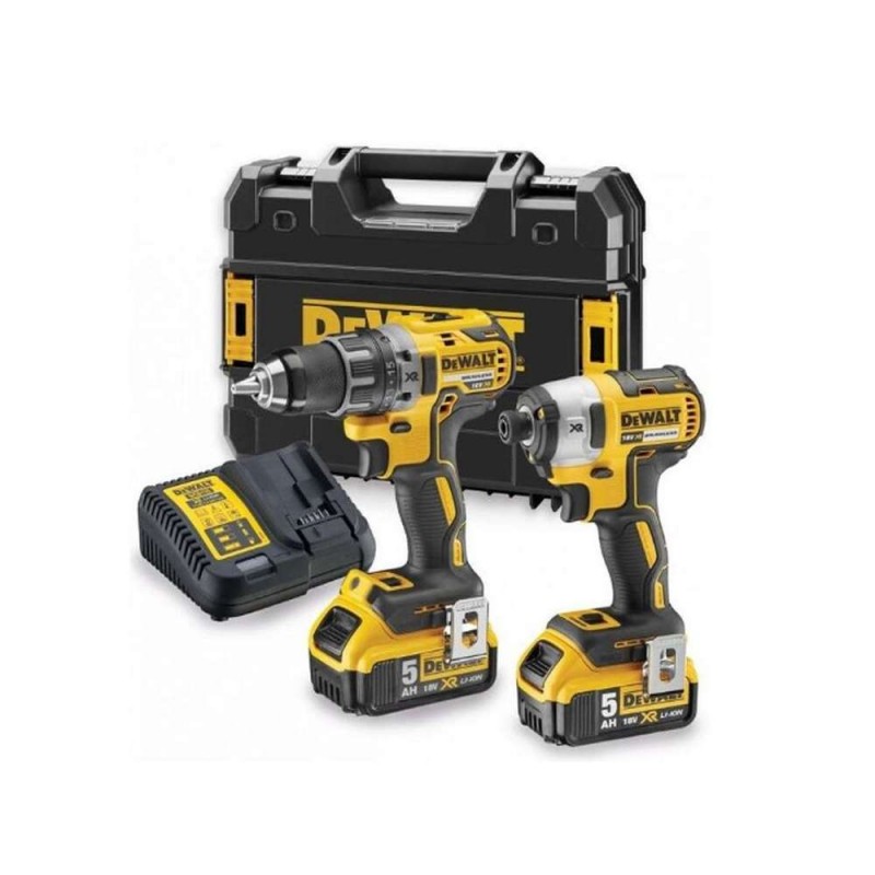 Set 2 masini de insurubat compacte Dewalt DCK268P2T
