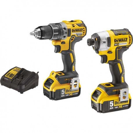 Set 2 masini de insurubat compacte Dewalt DCK268P2T