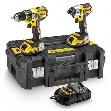 Set 2 masini de insurubat compacte Dewalt DCK268P2T