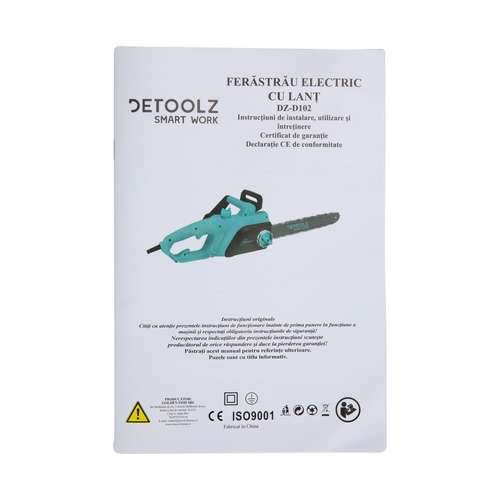 Fierastrau electric cu lant Detoolz 151D, 2000 W