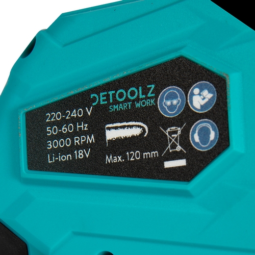 Fierastrau Detoolz, DZ-SE147, 110 mm cu lant si acumulator 18 V 2 Ah
