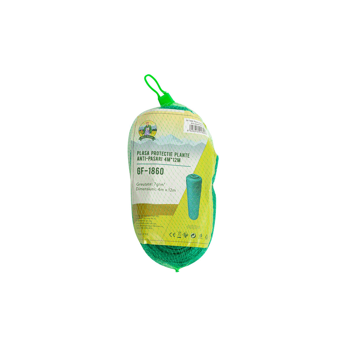 Plasa protectie plante anti-pasari MICUL FERMIER, GF-1860, 4 m x 12 m