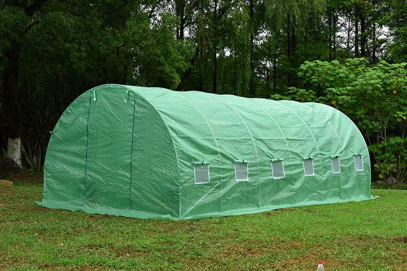 Sera polietilena MICUL FERMIER, GF-2045, 6x3x2 m, 140 g/mp UV4, structura tevi din otel galvanizat