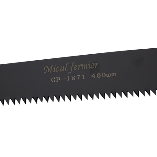 Fierastrau drept MICUL FERMIER, GF-1871, negru cu maner verde