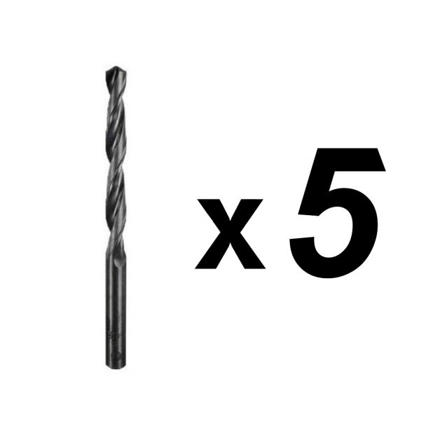 Set 5 burghie pentru metal Makita D-38772, HSS-R, 11.5X142 mm, coada cilindrica
