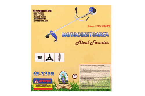 Motocositoare MICUL FERMIER, GF-1310, albastra cu 3 accesorii 2.5 kw 3.4 CP