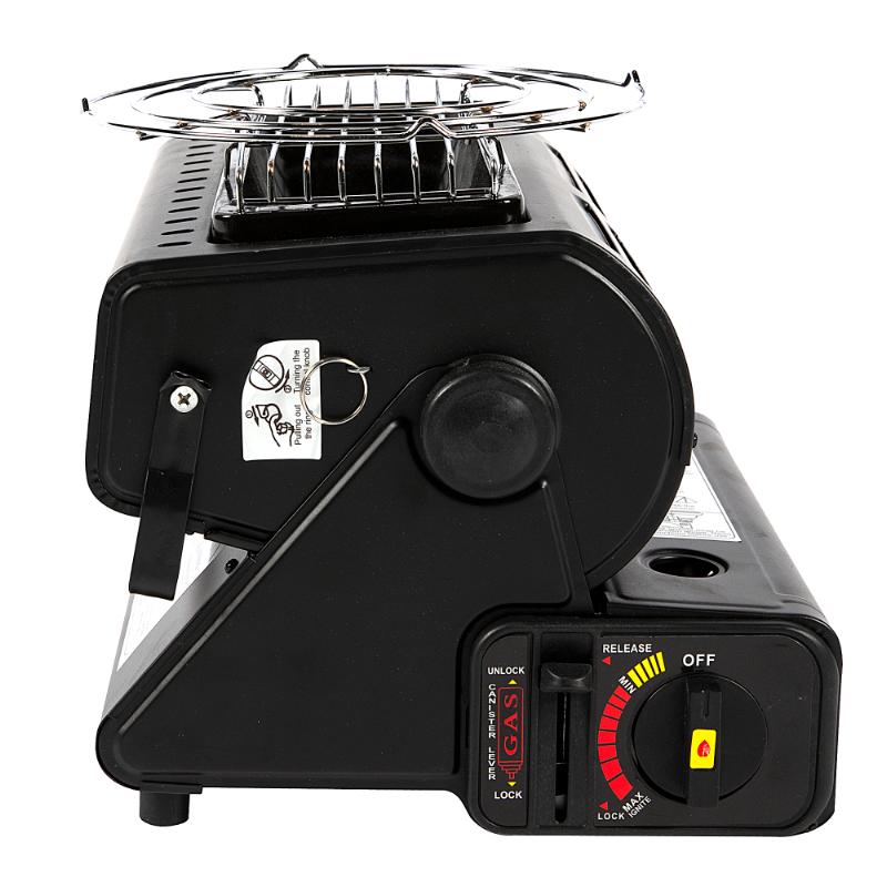Aragaz portabil si incalzitor MICUL FERMIER, GF-0630, 2 in 1, 1.3 KW negru