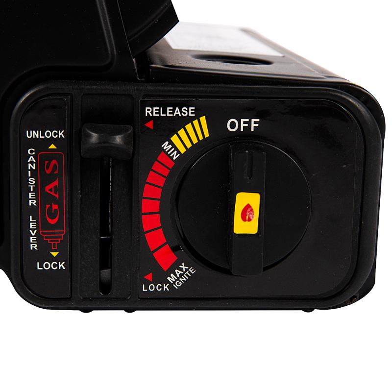 Aragaz portabil si incalzitor MICUL FERMIER, GF-0630, 2 in 1, 1.3 KW negru