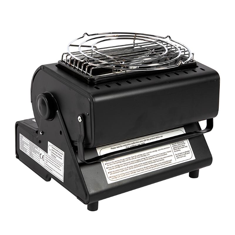 Aragaz portabil si incalzitor MICUL FERMIER, GF-0630, 2 in 1, 1.3 KW negru