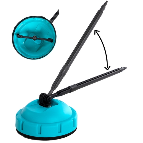 Perie rotativa cu maner Detoolz, 30 cm, pentru aparatele de spalat cu presiune DZ-CI107, DZ-CI109