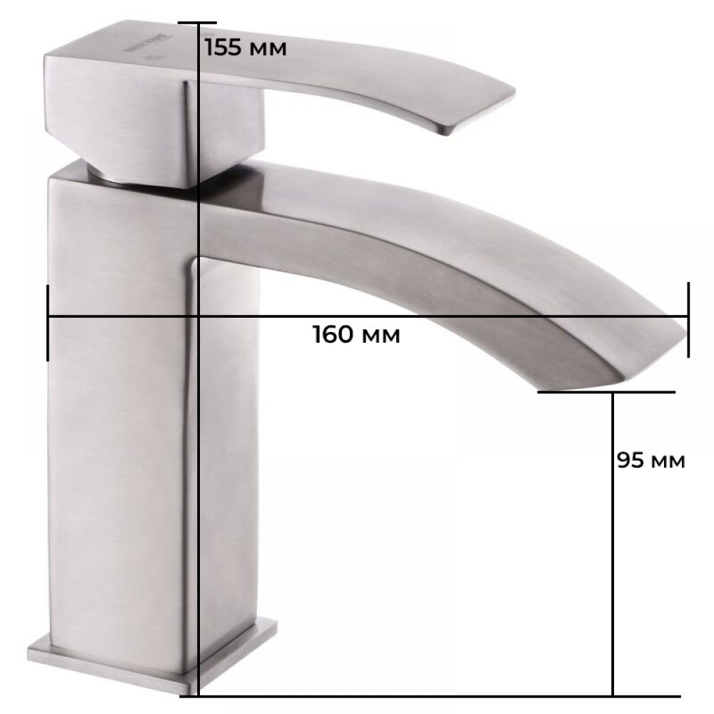 Baterie lavoar MIXXUS, AMA-001, monocomanda, culoare crom
