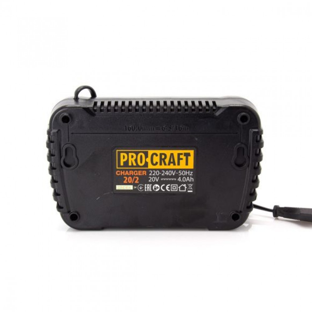 Incarcator rapid pentru 2 acumulatori PROCRAFT, 10075, 20 V/ 2 Ah