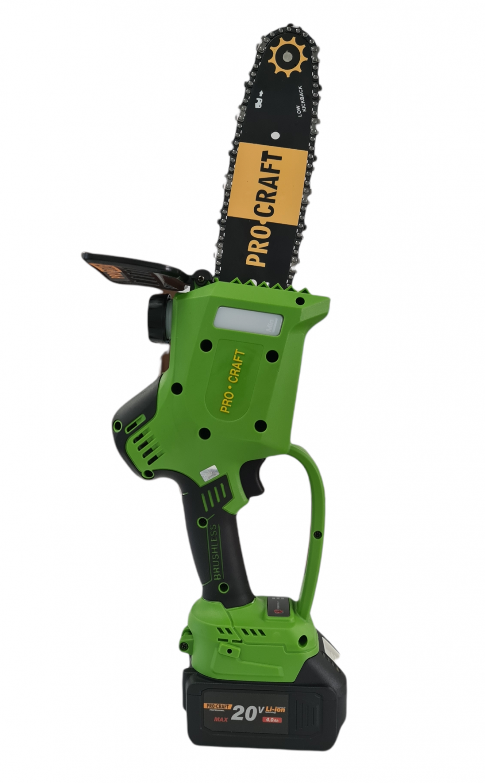 Motofierastrau cu acumulator PROCRAFT, PKA20, Li-ion, 20 V, 4.0 Ah, 4600 rotatii, Brushless, lama 24 cm