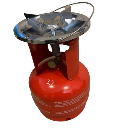 Butelie camping cu arzator ELEFANT, 9868, capacitate 5 litri, cu agatatoare, rosu, nealimentata cu gaz