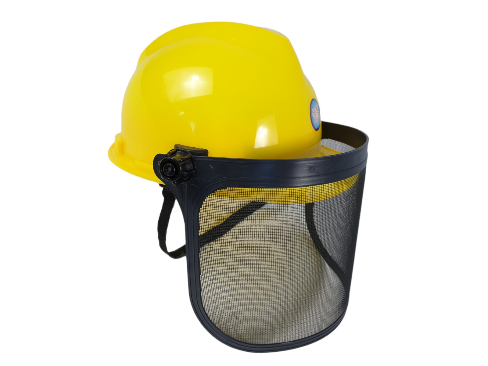 Masca protectie pentru motocoasa cu casca 8922, galbena