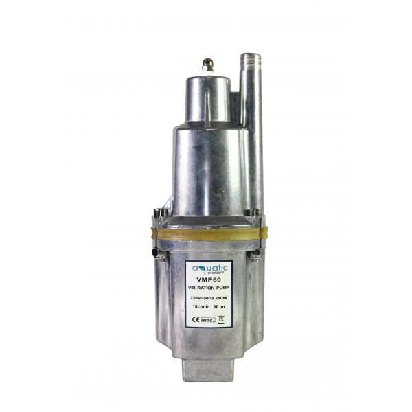 Pompa vibratii VMP 60, 280 W, 60 m cu sfoara poliester pentru ancorat si colier de montare