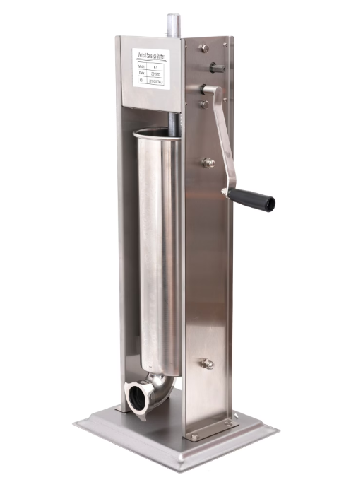 Aparat de umplut carnati ELEFANT ML-S7, mecanic, inox integral, 7 kg, cu 6 palnii