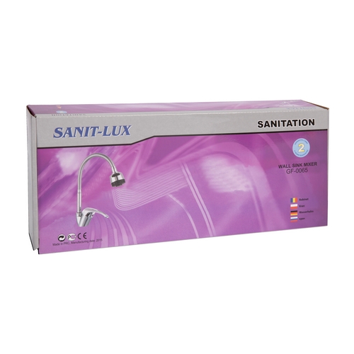 Baterie bucatarie SANIT LUX GF-0065, gat flexibil, monocomanda, cromat