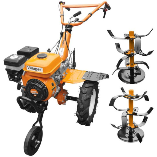 Motocultor pe benzina VILLAGER VTB 8422 PRIME 074631, 212 CC, 7 CP, 5 kW, latime lucru 85 cm, transmisie directa, 2+1 viteze