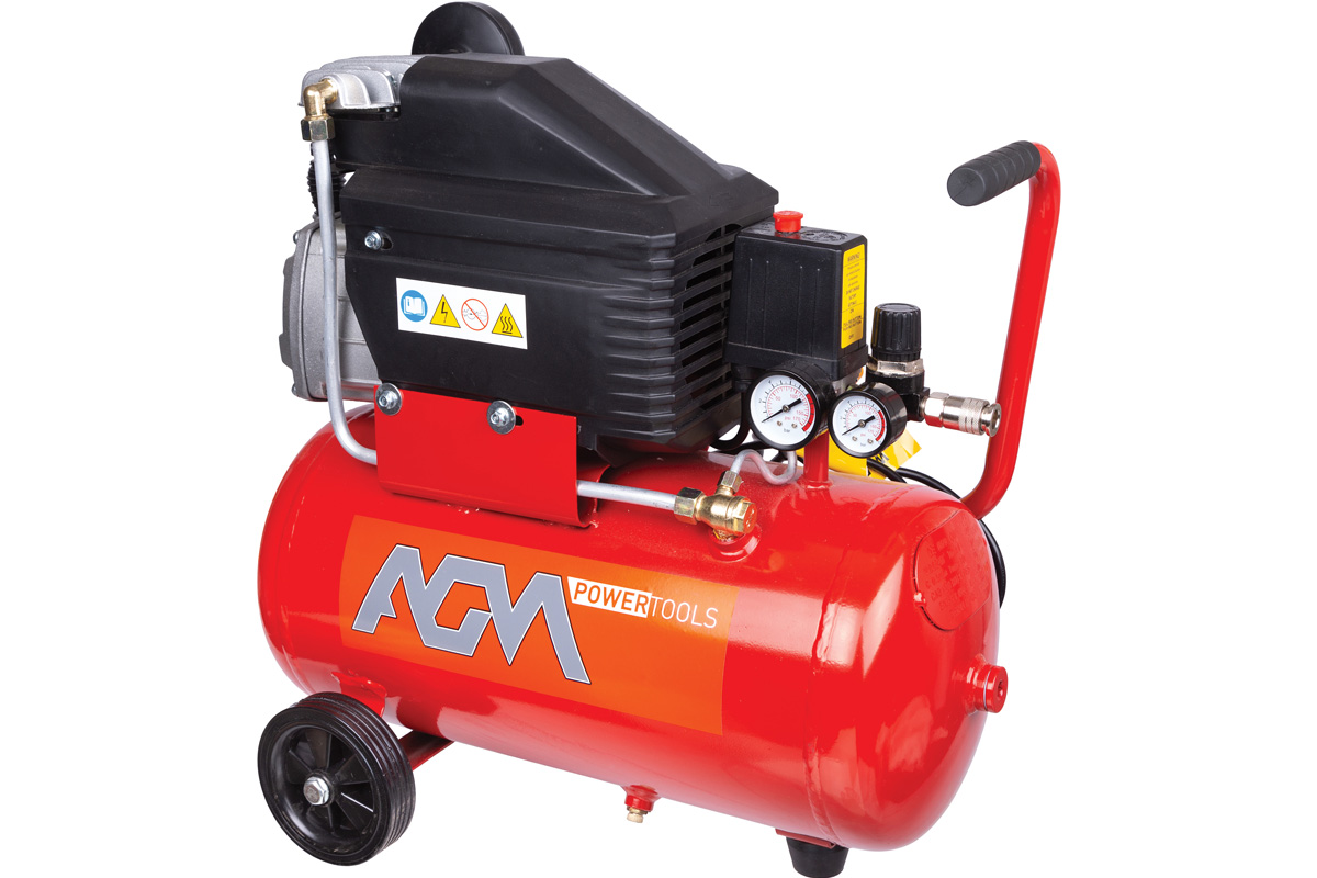 Compresor VILLAGER AGM 24 L 027011, 1.1 kW, 1.5 CP, capactitate rezervor 24 L, 8 bar