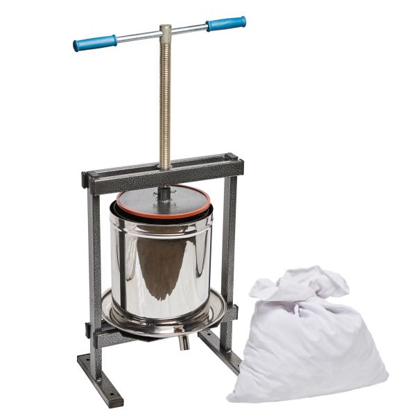 Teasc/Presa struguri VILEN, inox, 15 L cu picioare