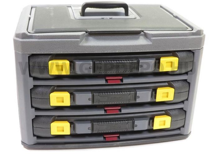 Cutie cu 3 sertare STANLEY 2-99-055, echipata cu 70 scule