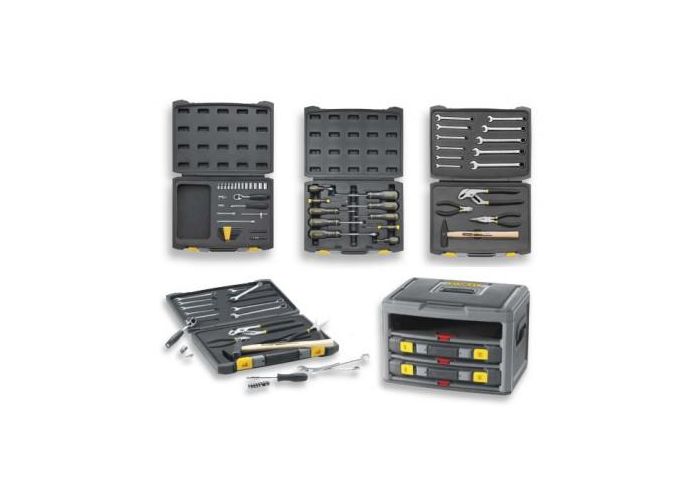 Cutie cu 3 sertare STANLEY 2-99-055, echipata cu 70 scule