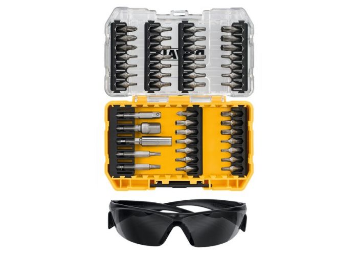 Set 47 accesorii pentru insurubare STANLEY DT70704-QZ, ochelari