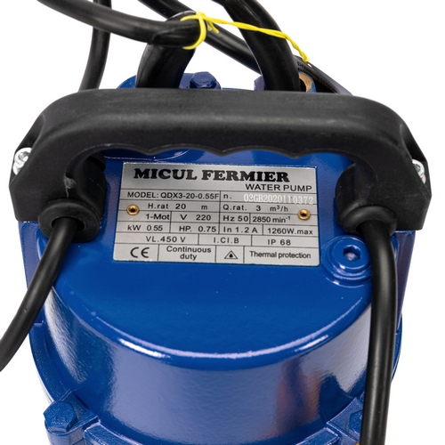 Pompa submersibila apa MICUL FERMIER, GF-0701, 20 m 0.55 KW 0.74 CP